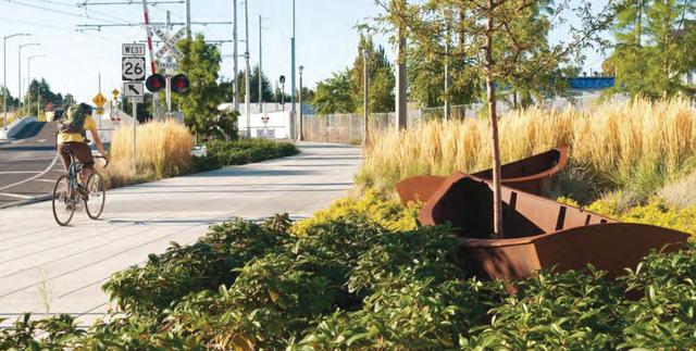 Thumbnail of the landscape design near the Trimet Orange Line